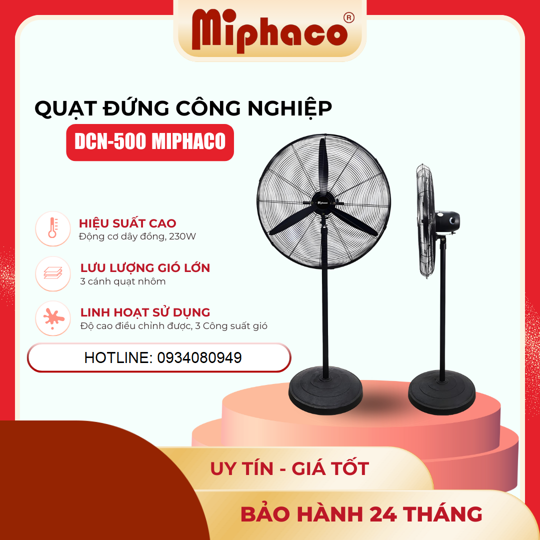 Quạt đứng công nghiệp Miphaco DCN-500